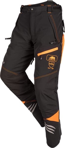 Spodnie dla pilarzy, roz. 2XL czarno/pomarańczowe, Ninja 1SPO718R2XL