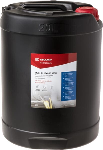 Olej uniwersalny, 20l półsyntetyczny, STOU SAE 10W-30 Kramp 40221020WEKR