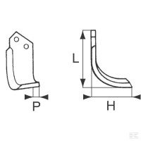 Skrzydełko lewe GASPARDO M01110427R | poltechparts.pl