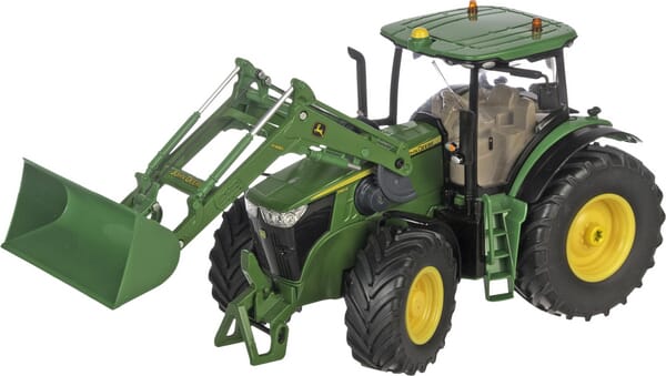 John Deere 7310R z ładowaczem czołowym ze zdalnym sterowaniem bluetooth i w aplikacji S06792