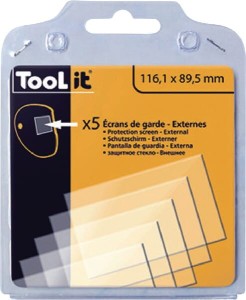 Szkło ochronne spawalnicze, bezbarwne 116.1x89.5 mm 5 szt. 040779GYS