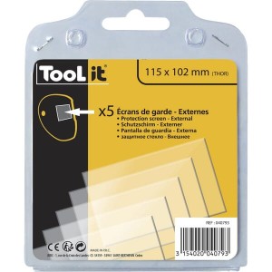 Szkło ochronne spawalnicze, bezbarwne 115x102 mm zewnętrzne 5 szt. 040793GYS