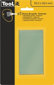 Szkło ochronne spawalnicze, bezbarwne 95.5x50.5 mm wewnętrzne 5 szt. 040854GYS