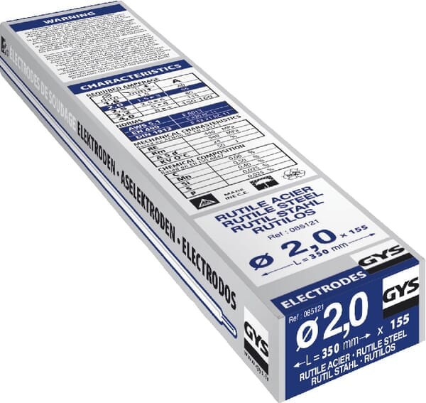 155 elektrod stal. GY38 Ø2mm 085121GYS