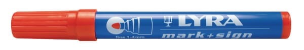 Marker permanentny Lyra, czerwony HG4020017