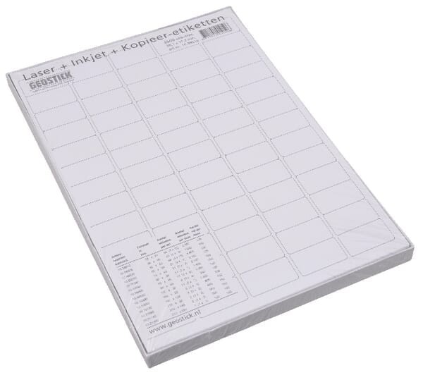 Papier perforowany A4 do etykiet 38.1x21.2mm VPM20240