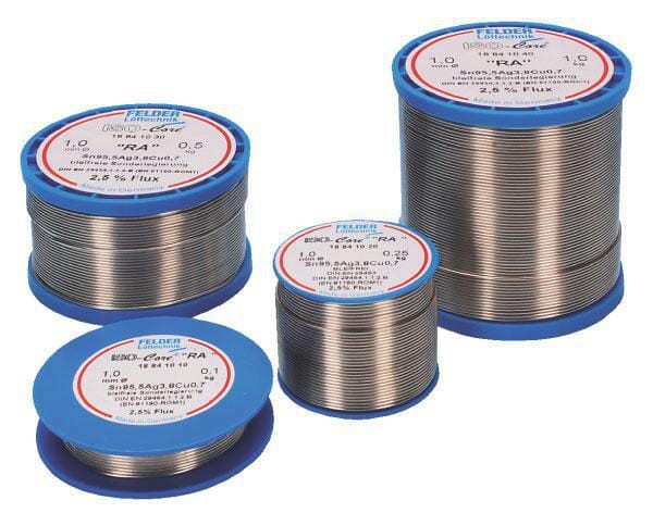Cyna lutownicza Sn99,3Cu0,7 2 mm Felder, 250 g WP18942020