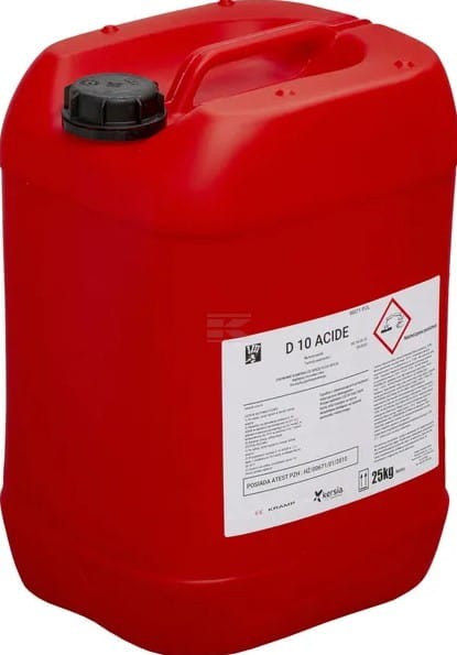 Kwaśny środek myjąco-odkamieniający do urządzeń udojowych D 10 ACIDE, 25 kg