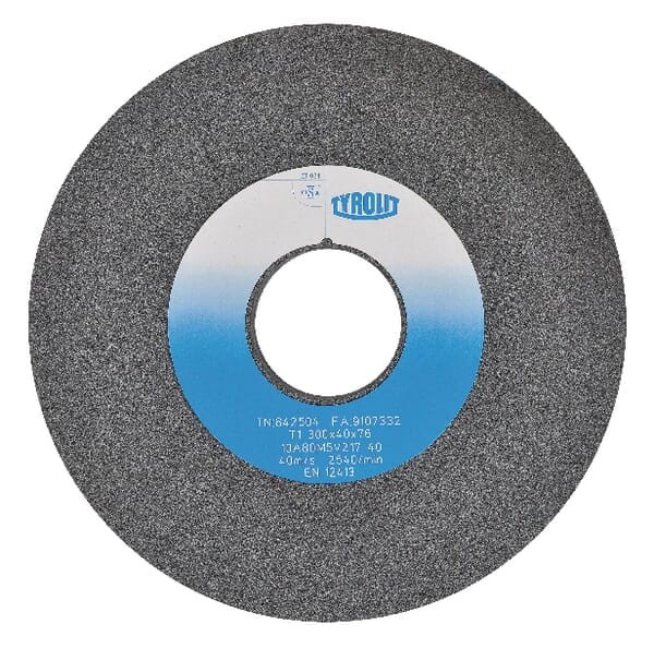 Ściernica ceramiczna Tyrolit, 300 x 40 x 76 mm szara 10A K80 300407610A80TYR
