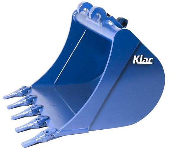 Łyżka koparki podsiębiernej C/C4 250mm system Klac z zębami Esco V13 TSC4025AD6B
