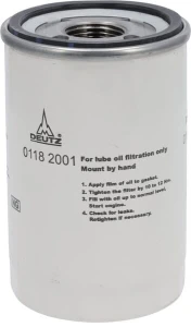 Filtr oleju, przykręcany 01182001