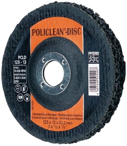 Ściernica talerzowa z włókna Policlean Flexy, 125 mm PLC12513