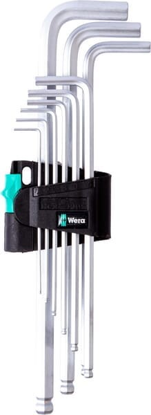 Zestaw kluczy imbusowych długich z kulką Wera, 1,5-10 mm 9 ele. SC950PKL9SMN