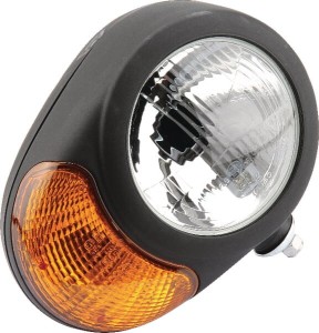 Reflektor okrągły, prawy przykręcany Ø 180 mm z wtyczką Deutsch Cobo 0509180000