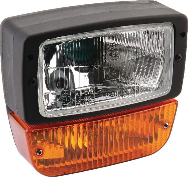 Reflektor z kierunkowskazem, prawy, kwadratowy przykręcany z wtyczką Deutsch 6-pin Cobo 05098100