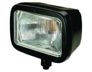 Reflektor prostokątny, przezroczysty przykręcany z wtyczką AMP Cobo 05551000