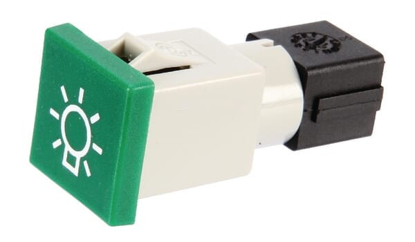 Kontrolka kwadratowa, 12/24V zielona przykręcana 22.5x22.5 mm Cobo 09456000
