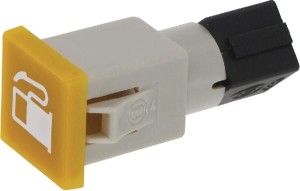 Kontrolka kwadratowa, 12/24V żółta przykręcana 22.5x22.5 mm Cobo 09468000