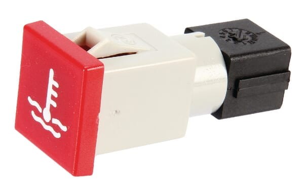 Kontrolka kwadratowa, 12/24V czerwona przykręcana 22.5x22.5 mm Cobo 09476000