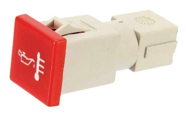Kontrolka kwadratowa, 12/24V czerwona przykręcana 22.5x22.5 mm Cobo 09858000