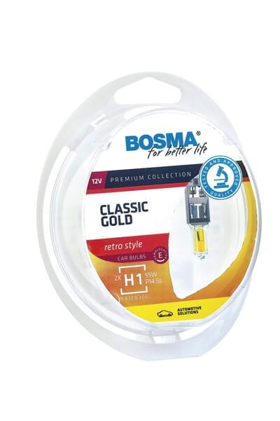 Komplet żarówek H1 Classic Gold, 12V 55W 14.5s 14061255145P5