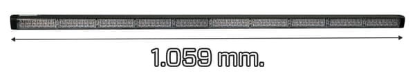 Belka świecąca, 12/24V, bursztynowa, przykręcana, 1059x32x53 mm, Multiflash, 10x6 LED, Kramp 1603140737KR