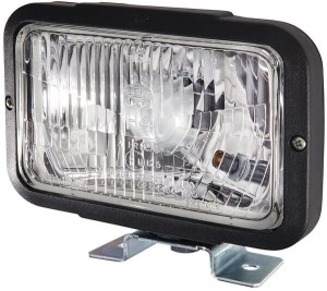 Reflektor halogenowy, prostokątny 12/24V przezroczysty przykręcany 194x122x168 mm Hella 1AB004231001