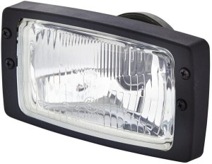 Reflektor halogenowy, prostokątny 12V przykręcany 182x94x102 mm z wtyczką AMP Hella 1AB006213001