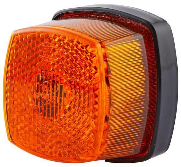 Lampa obrysowa 5W kwadratowa 12/24V pomarańczowa przykręcana Hella 2PS003057051