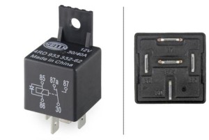 Przekaźnik 12V 30A/40A, 5-biegunowy, przełącznik, z uchwytem 4RD933332627