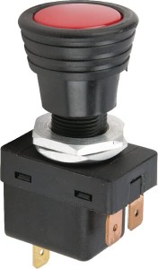 Włącznik wyciągany, S05, 12/24V 3-pin włącznik/wyłącznik, halogen, Ø 14.5 mm z żarówką podświetlany czerwony 6ED004778011