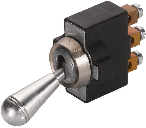 Przełącznik przechylny, S28, 3-pin Ø 12.5 mm chromowany 6FG002312001