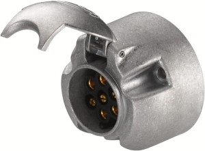 Gniazdo 7-biegunowe, metalowe wtyk płaski 8JB001941041