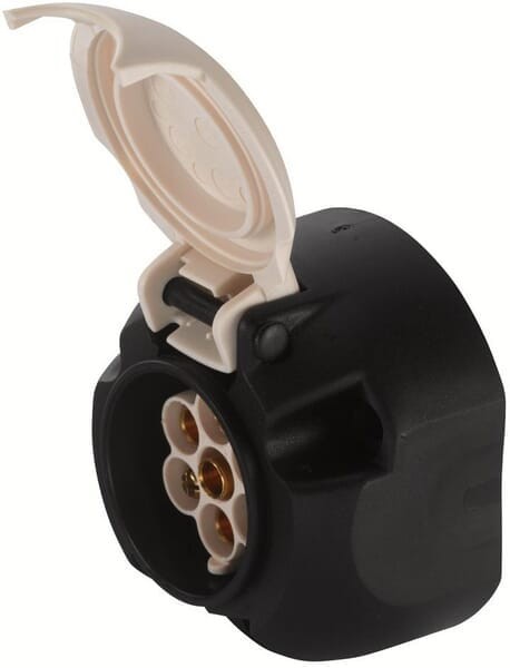 Gniazdo 7 - biegunowe 12 V, nadbudowane, PCV, Hella 8JB001943041