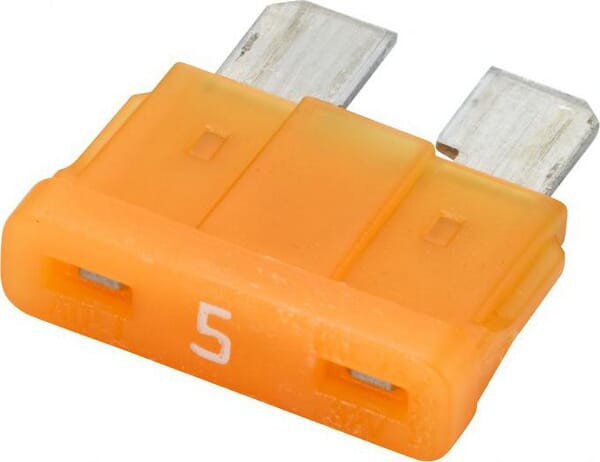 Bezpiecznik płaski, 12V 5A L=18.8 mm beżowy Pack 10x Hella 8JS711683072