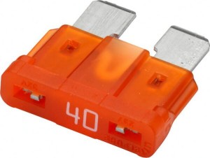 Bezpiecznik płaski, 32V 40A L=18.8 mm pomarańczowy op. 5 szt. Hella 8JS711683851