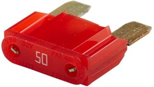 Bezpiecznik płaski Maxi, 50AL=34.1 mm czerwony op. 10 szt. Hella 8JS728595161