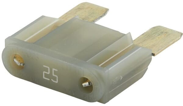 Bezpiecznik płaski Maxi, 25AL=34.1 mm szary op. 10 szt. Hella 8JS728595212