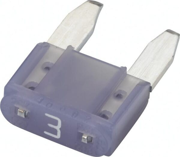 Bezpiecznik płaski Mini, 3A L=10.9 mm purpurowy op. 50 szt. Hella 8JS728596101