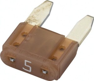 Bezpiecznik płaski Mini, 5A L=10.9 mm beżowy op. 50 szt. Hella 8JS728596131