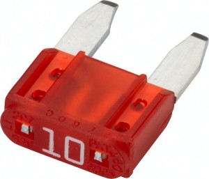 Bezpiecznik płaski Mini, 10A L=10.9 mm czerwony op. 50 szt. Hella 8JS728596141