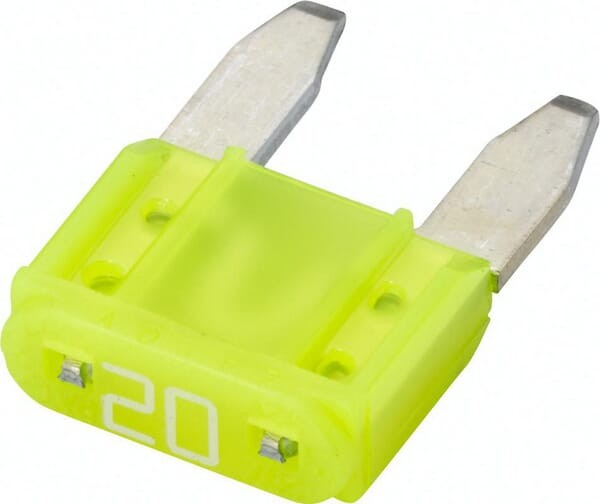 Bezpiecznik płaski Mini, 20A L=10.9 mm żółty op. 50 szt. Hella 8JS728596161