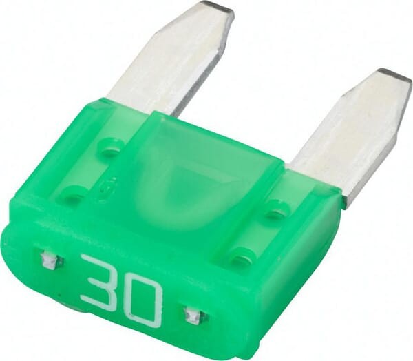 Bezpiecznik płaski Mini, 30A L=10.9 mm zielony op. 50 szt. Hella 8JS728596171