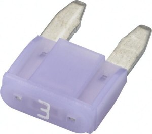 Bezpiecznik płaski Mini, 32V 3A L=16.3 mm purpurowy Pack 10x Hella 8JS728596182