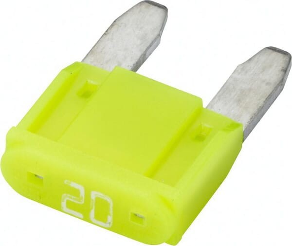 Bezpiecznik płaski Mini, 32V 20A L=16.3 mm żółty Pack 10x Hella 8JS728596232