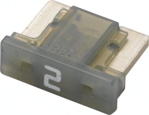 Bezpiecznik płaski Mini, 2A L=8.4 mm szary op. 5 szt. Hella 8JS728596262