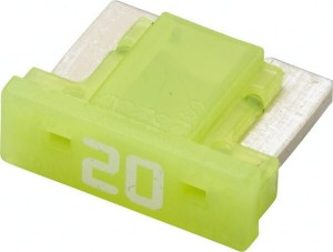 Bezpiecznik płaski niski Mini, 20A L=8.4 mm żółty op. 5 szt. Hella 8JS728596332
