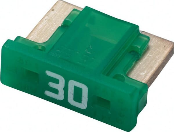 Bezpiecznik płaski niski Mini, 30A L=8.4 mm zielony op. 5 szt. Hella 8JS728596352