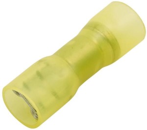 Końcówka przewodu płaska nasadkowa, żeńska żółta 4-6mm² 6.3x0.8 mm op. blister 25 szt. Hella 8KW744763003