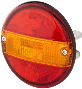 Klosz lampy, pomarańczowy/czerwony, okrągły Ø140 mm tylny/lewy/prawy Hella 9EL113324001